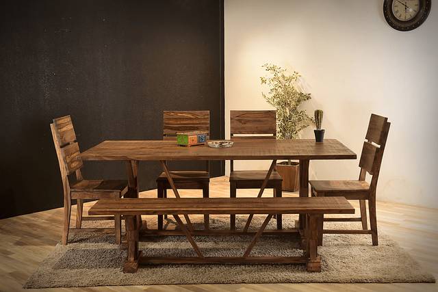 Kayton Brown Dining Table - Thumbnail - Image 8