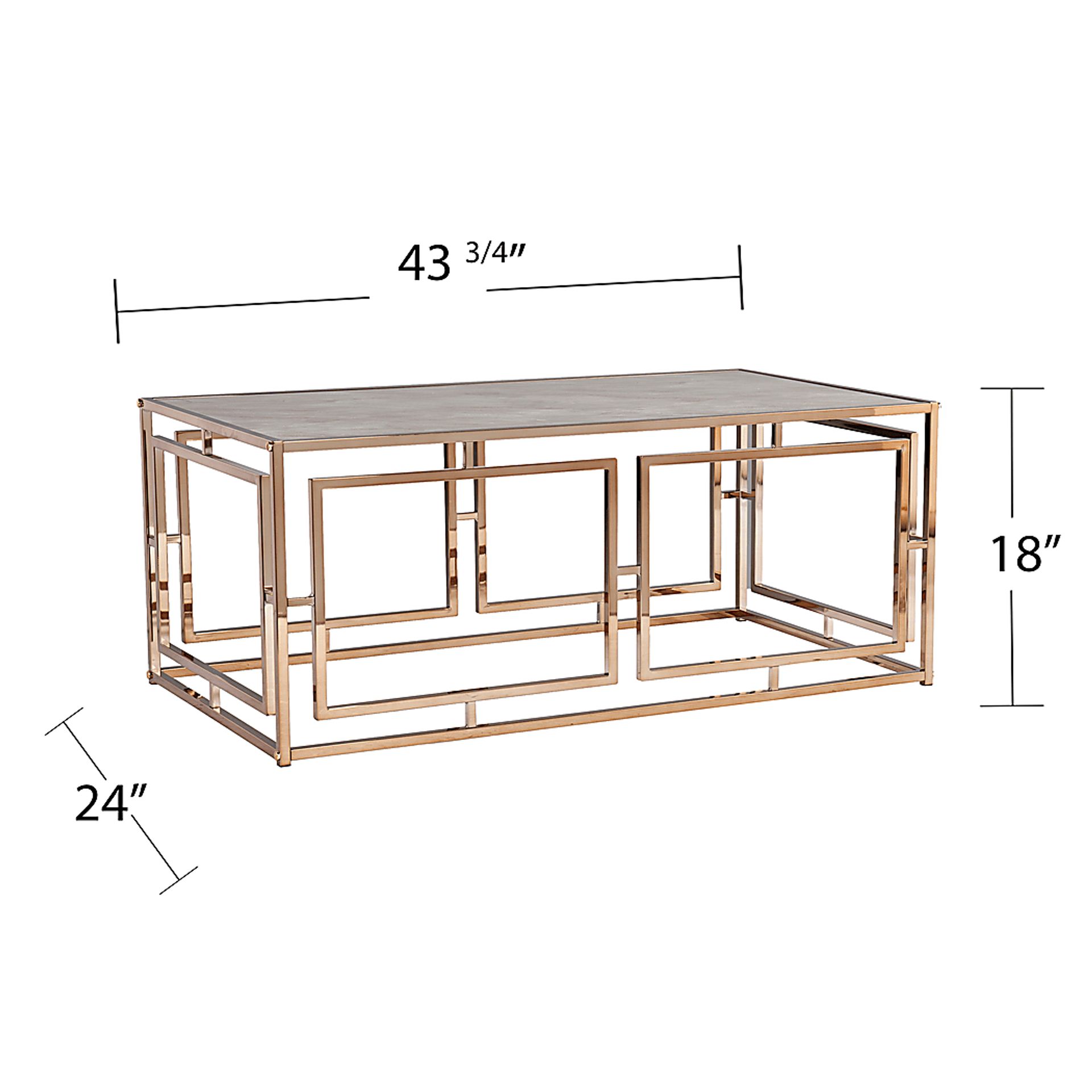 Kayview Gold Cocktail Table - Image 6