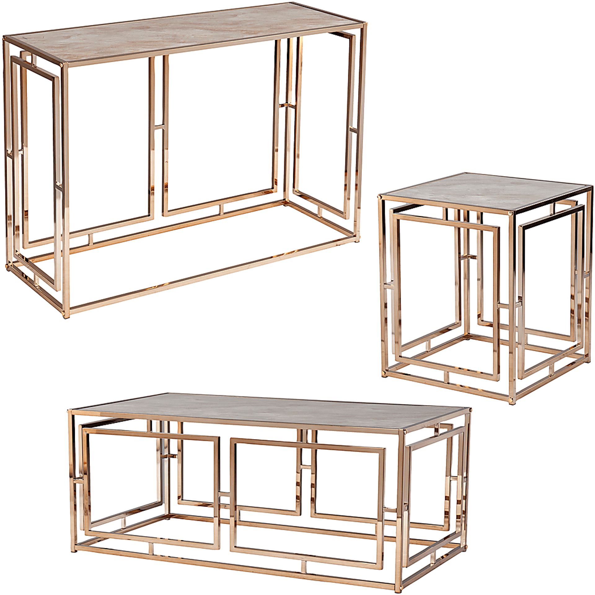 Kayview Gold Sofa Table - Image 10
