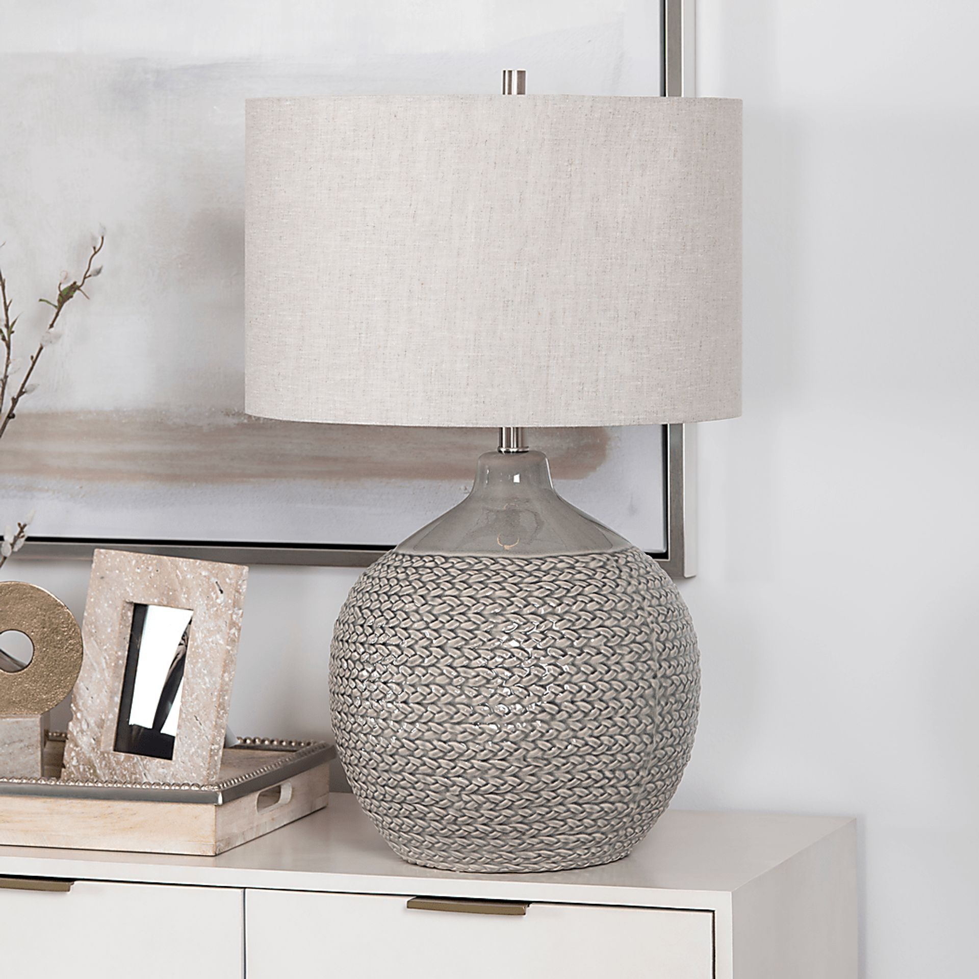Kaywood Cay Gray Lamp - Image 3