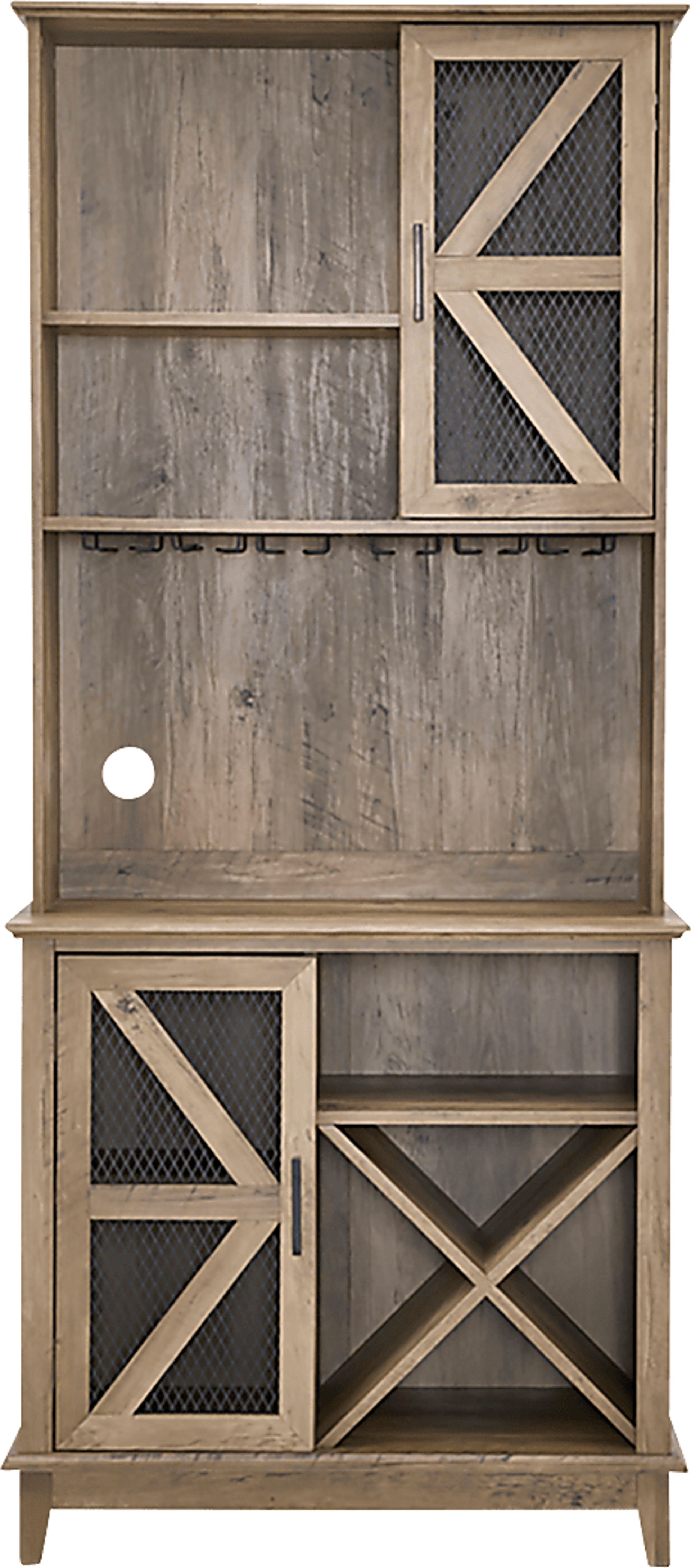Kazia Brown Bar Cabinet - Image 2