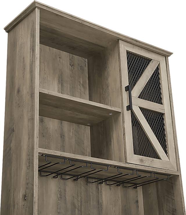 Kazia Brown Bar Cabinet - Thumbnail - Image 6