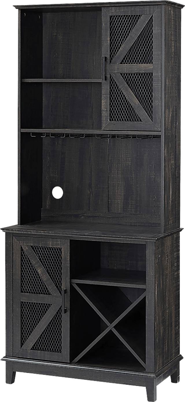 Kazia Charcoal Bar Cabinet - Thumbnail - Image 2