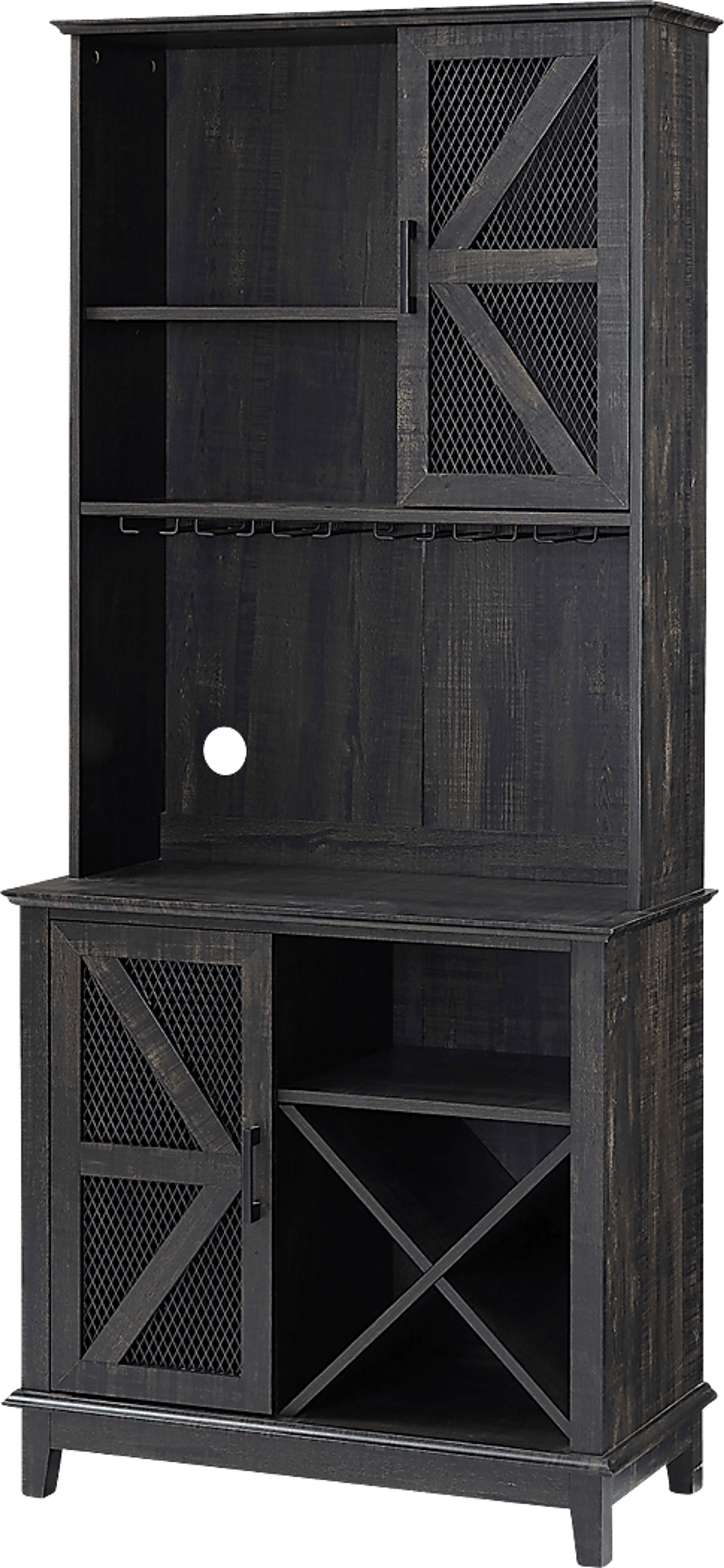 Kazia Charcoal Bar Cabinet - Image 2