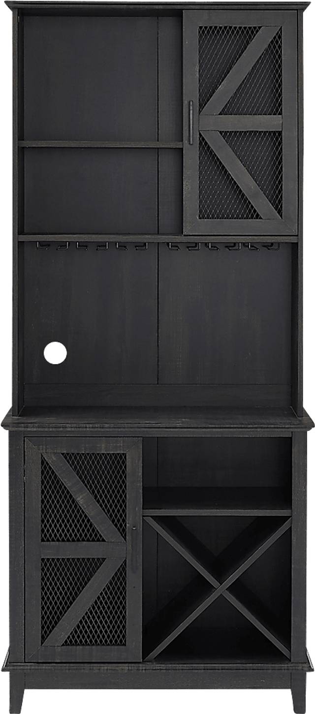 Kazia Charcoal Bar Cabinet - Thumbnail - Image 3