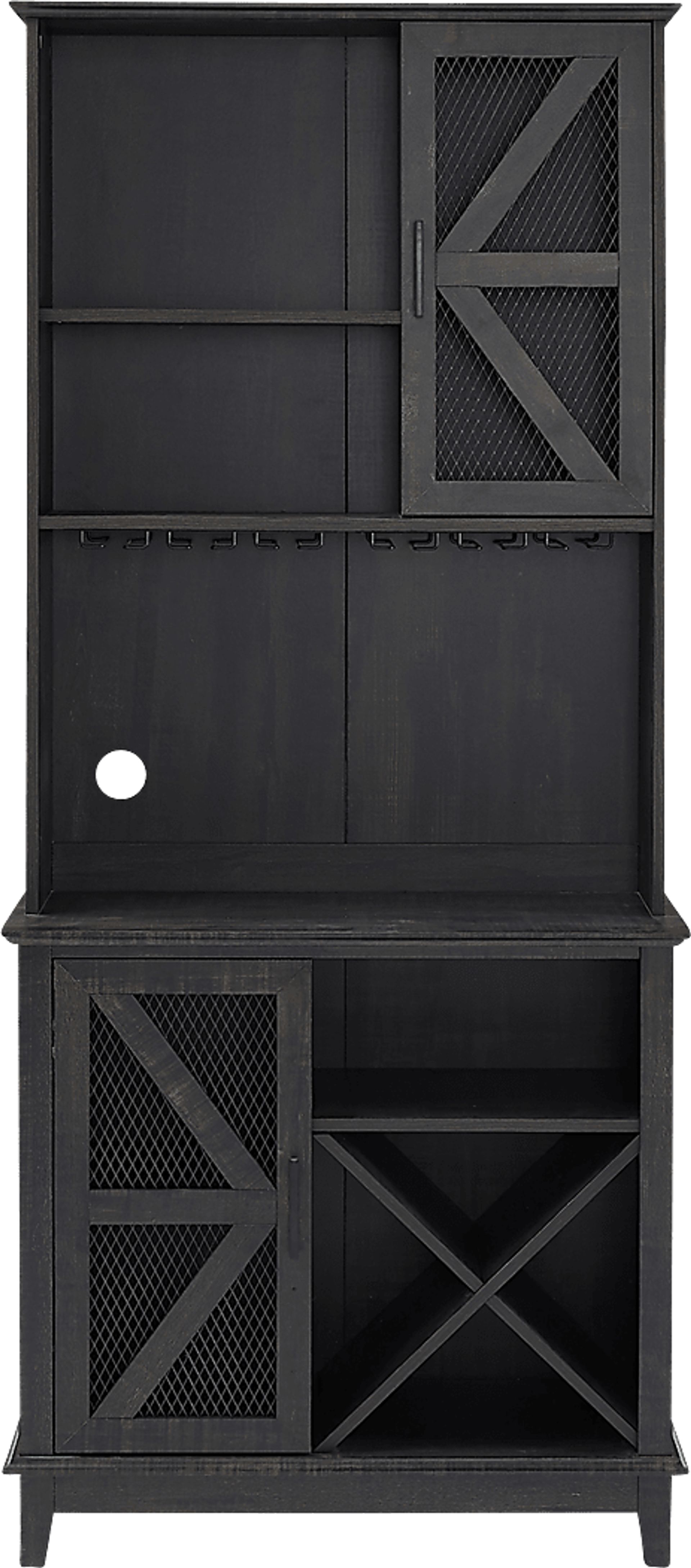Kazia Charcoal Bar Cabinet - Image 3
