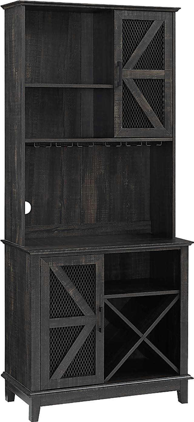 Kazia Charcoal Bar Cabinet - Thumbnail - Image 1