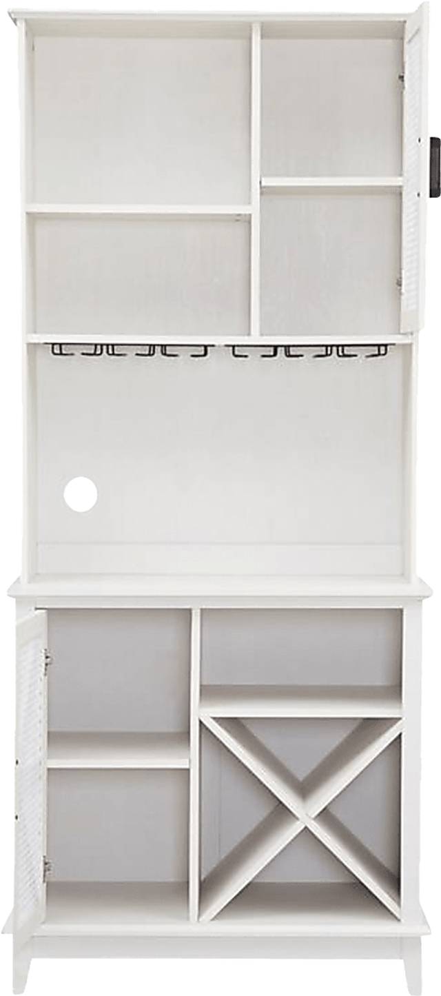 Kazia White Bar Cabinet - Thumbnail - Image 3