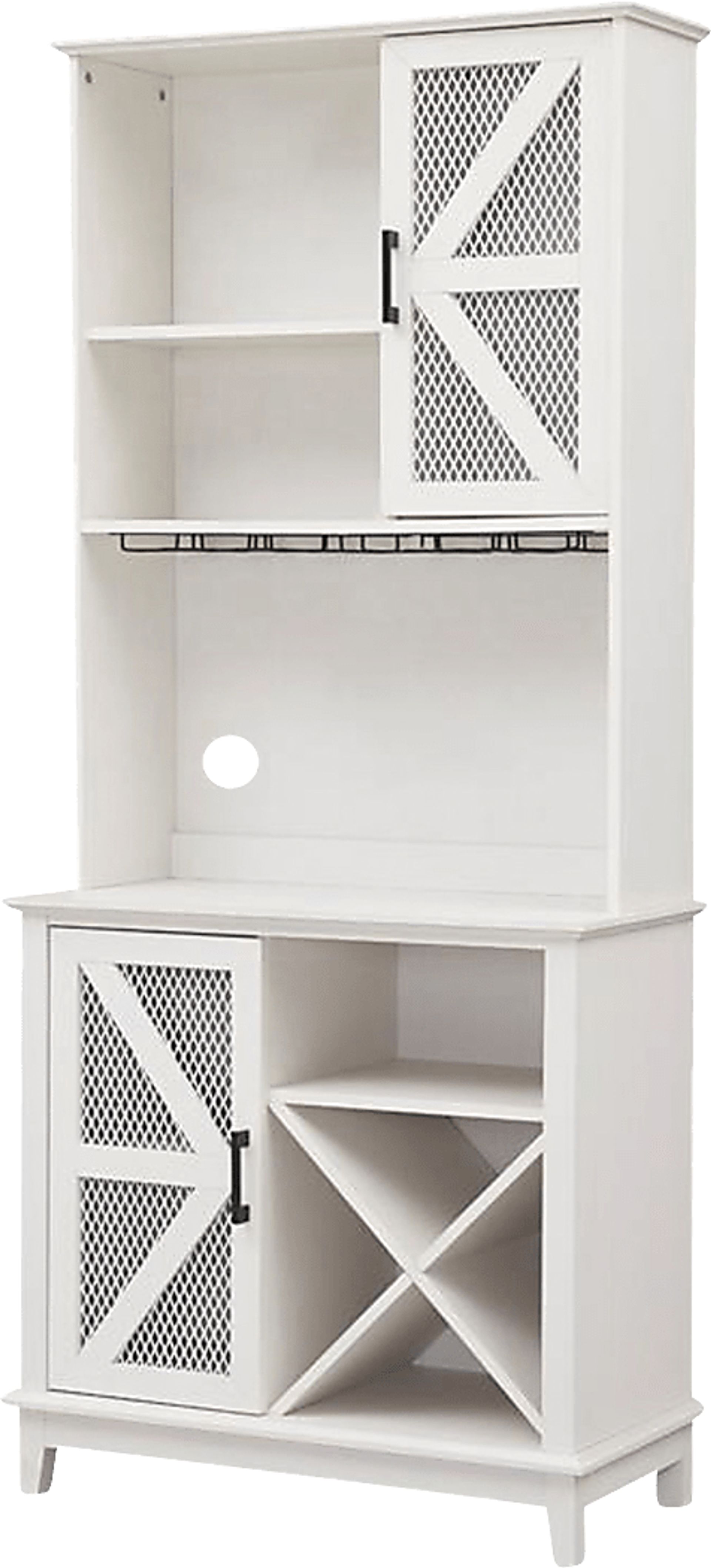 Kazia White Bar Cabinet - Image 4