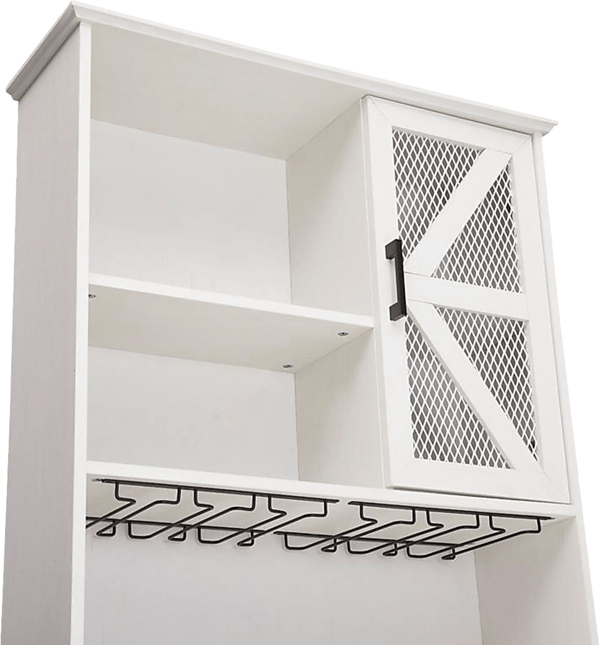 Kazia White Bar Cabinet - Image 6