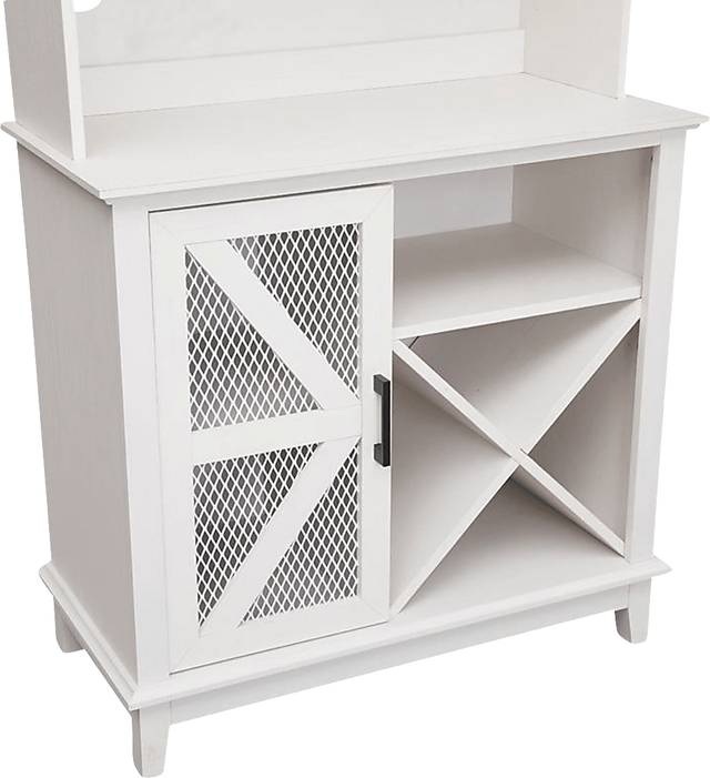 Kazia White Bar Cabinet - Thumbnail - Image 7