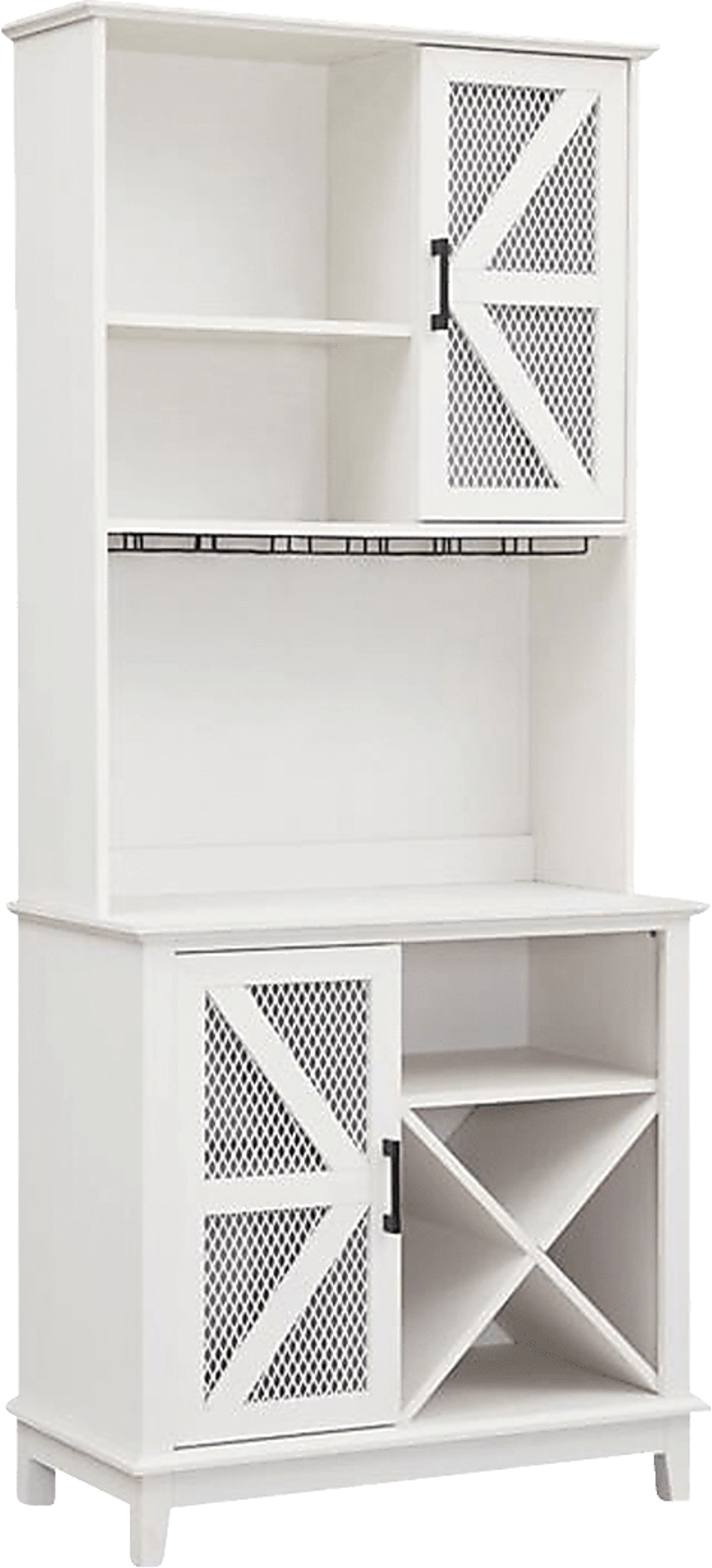 Kazia White Bar Cabinet - Image 1