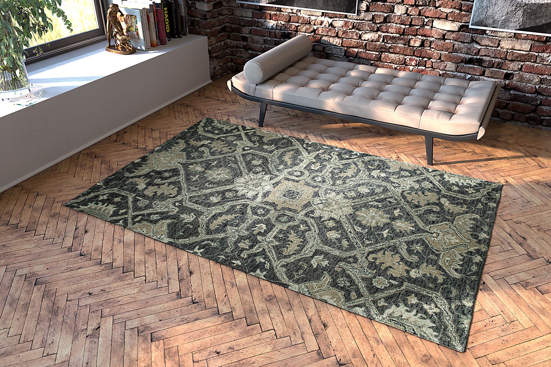Kazko Gray 5' x 7'9 Rug - Image 3