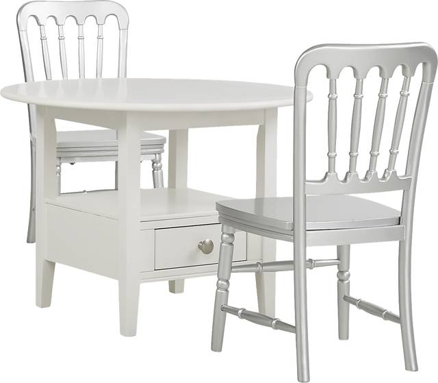 Kids Keagan White 3 Pc Table Set - Thumbnail - Image 1