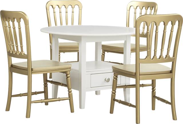 Kids Keagan White 5 Pc Table Set - Thumbnail - Image 1