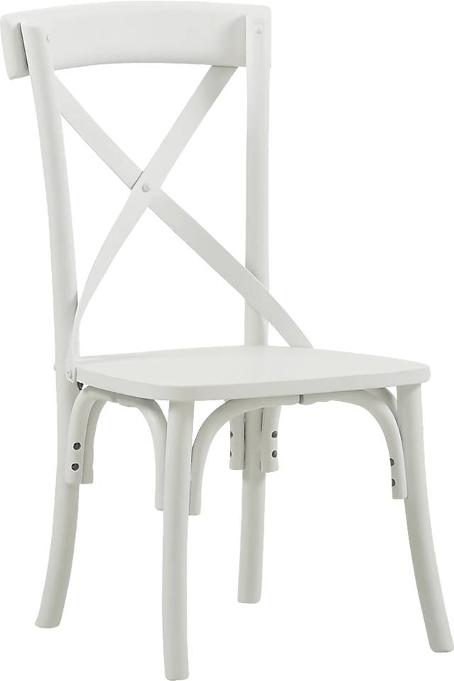 Kids Keagan White X-Back Chair - Thumbnail - Image 1