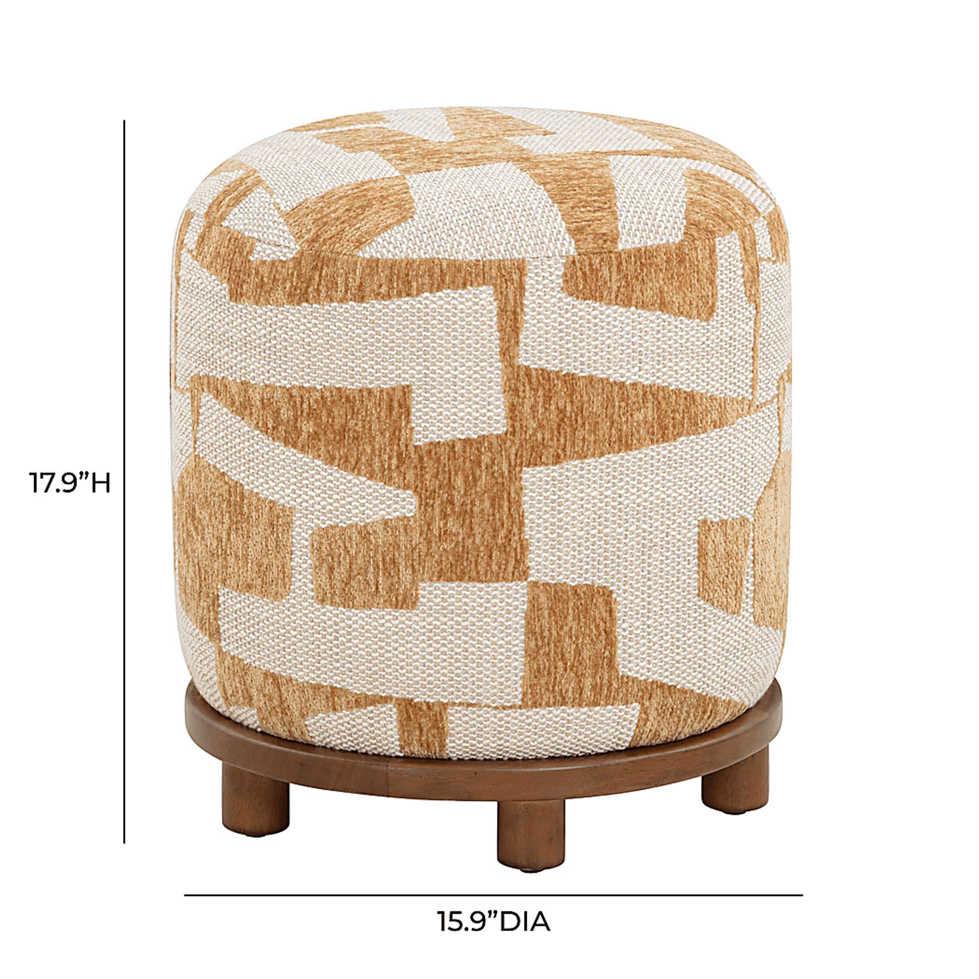 Keahi Orange Ottoman - Image 4