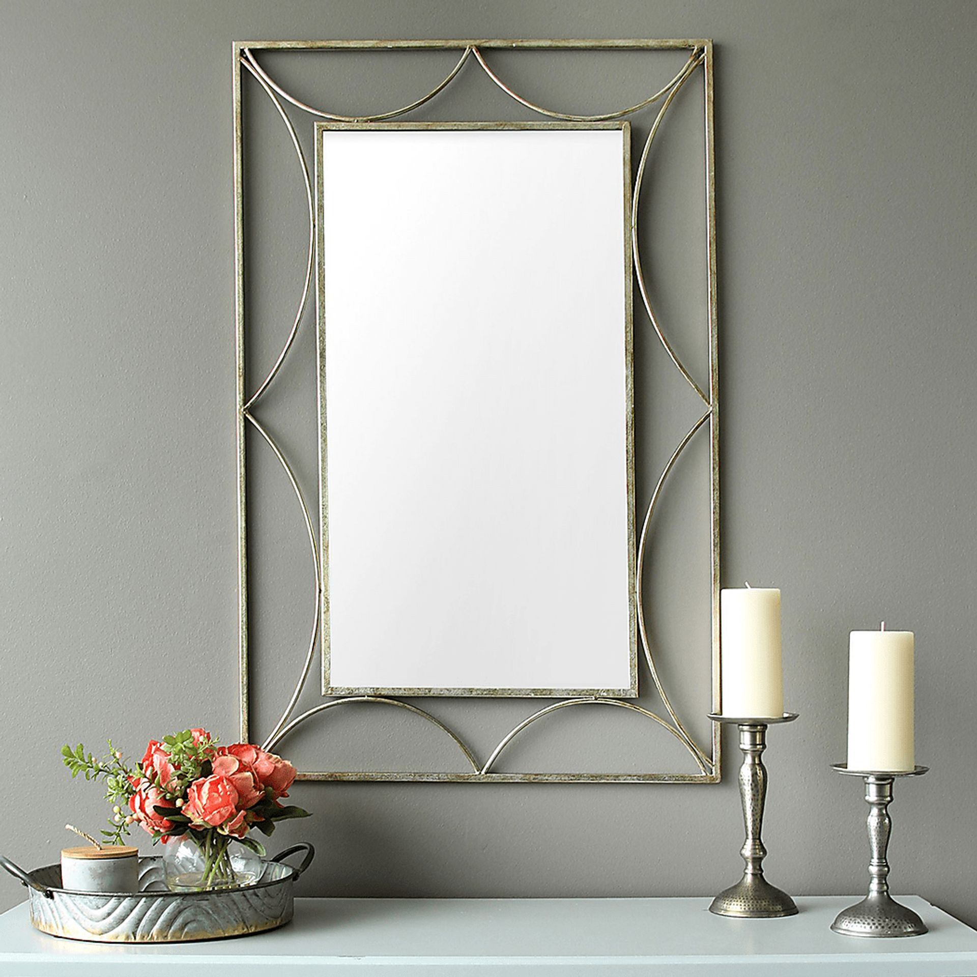 Keanna Silver Mirror - Image 2