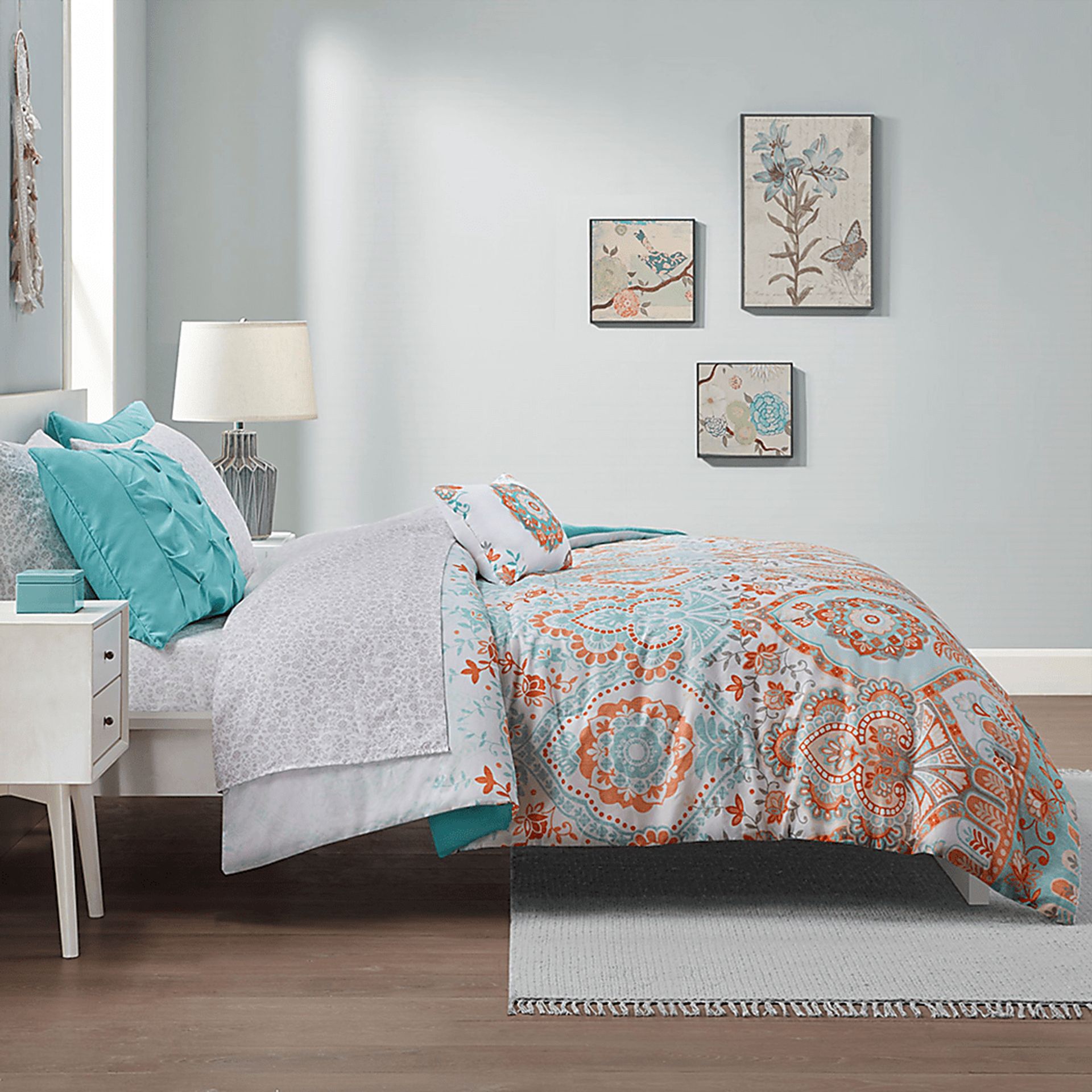 Kearney Blue Twin XL Comforter Set - Image 14