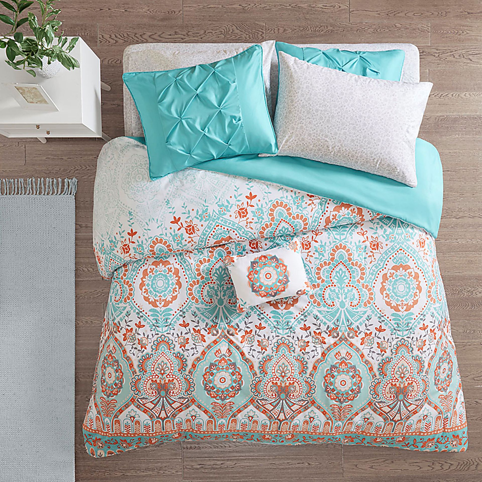 Kearney Blue Twin XL Comforter Set - Image 17