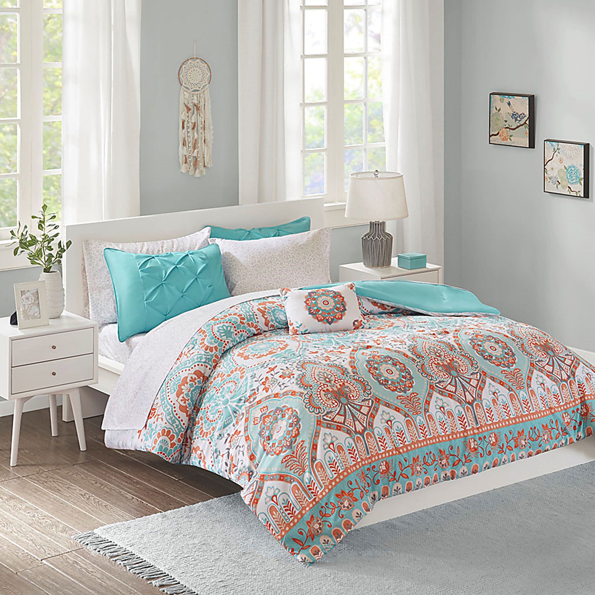 Kearney Blue Twin XL Comforter Set - Image 2