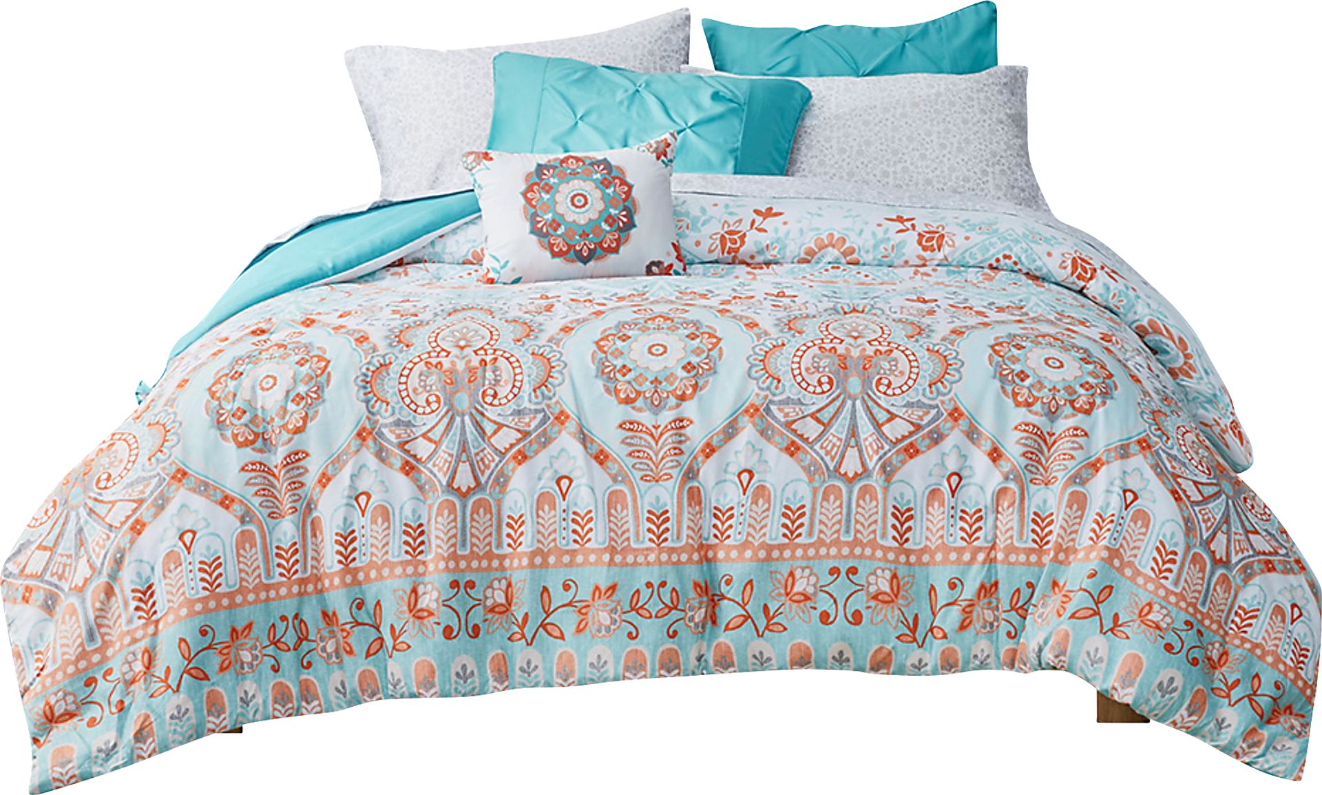 Kearney Blue Twin XL Comforter Set - Image 1
