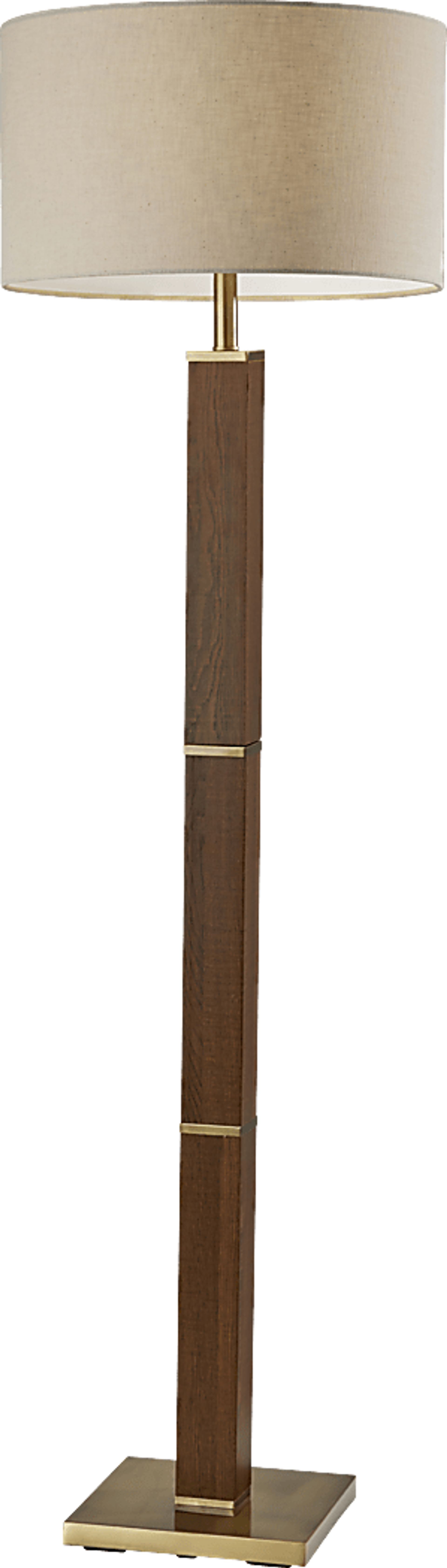 Kearns Cove Brass Floor Lamp - Image 1