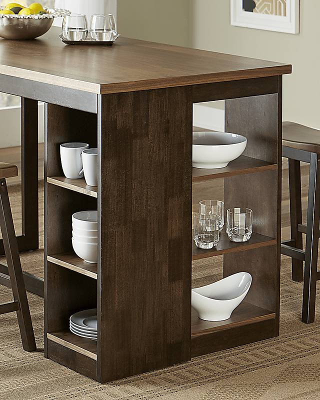Keasey Brown Counter Table - Thumbnail - Image 2