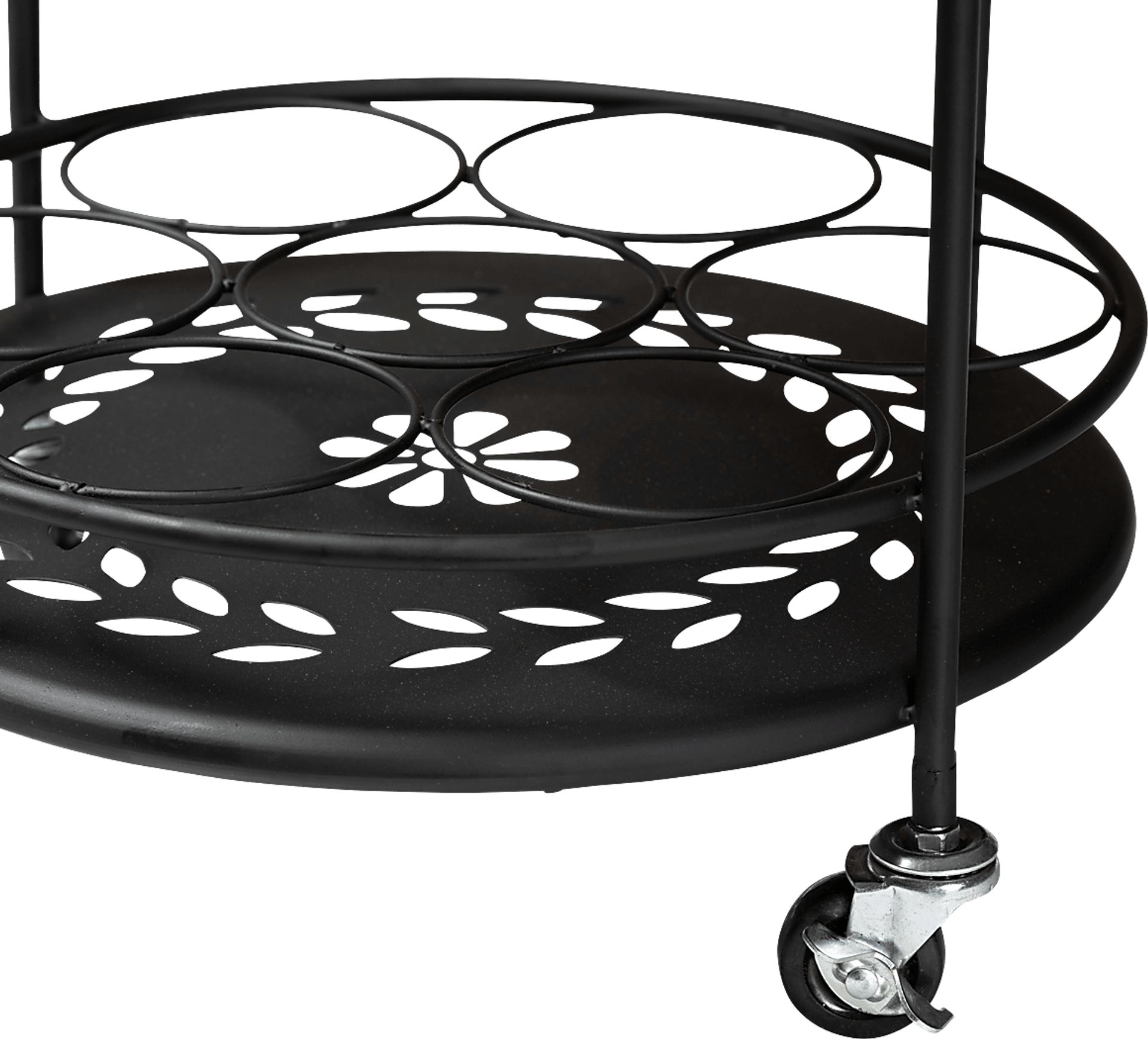 Keathley Black Kitchen Cart - Image 4