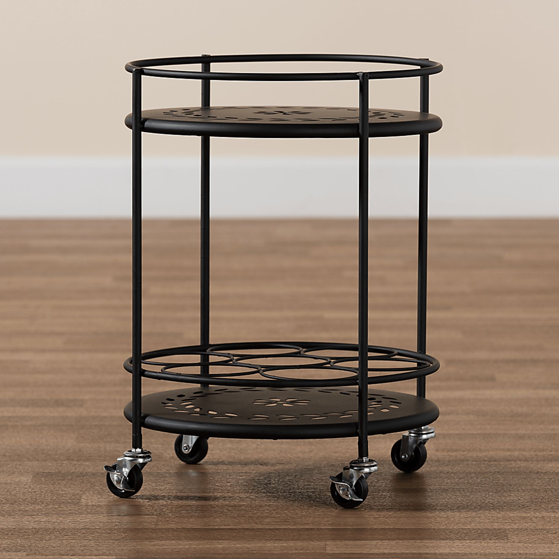 Keathley Black Kitchen Cart - Image 6