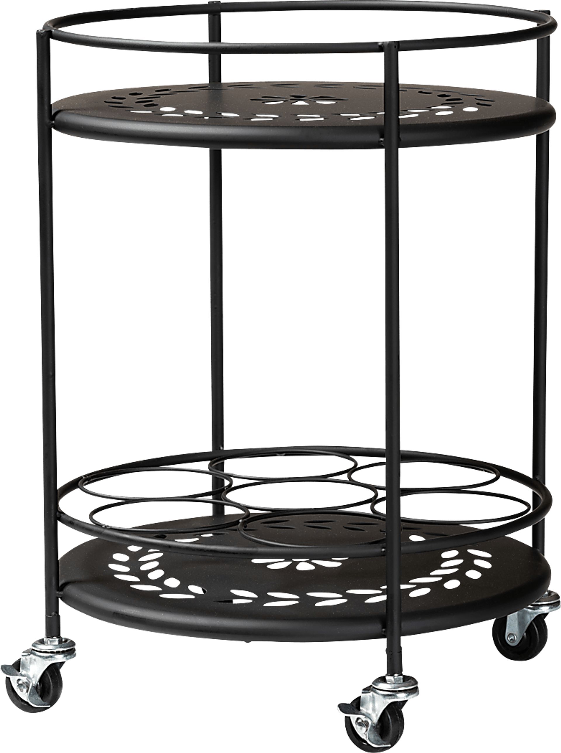 Keathley Black Kitchen Cart - Image 1