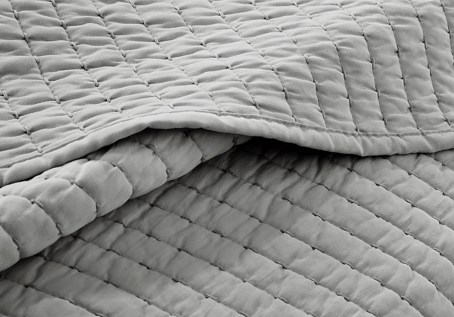 Keaton Gray 3 Pc King Coverlet Set - Image 2