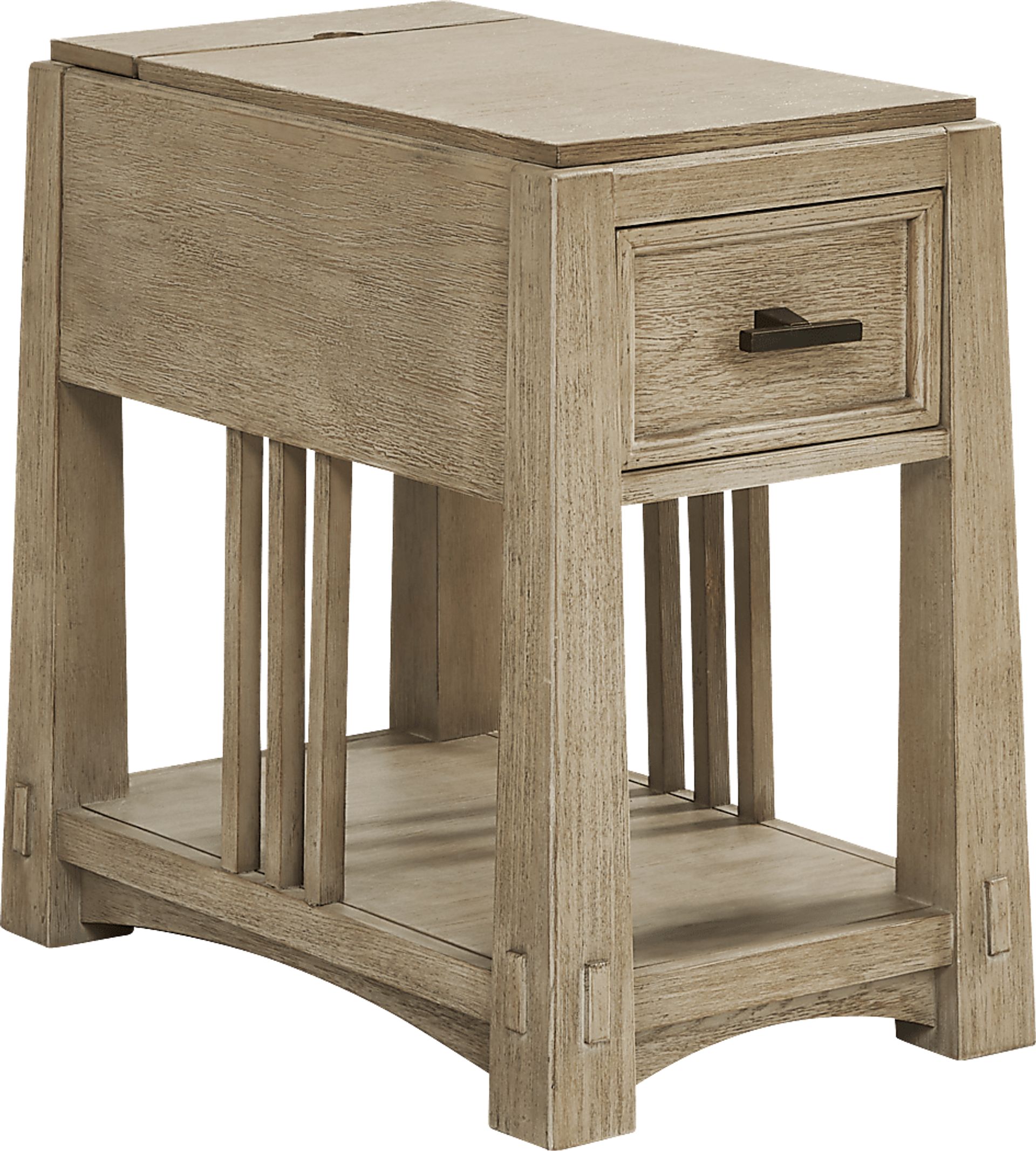 Keaton Natural Chairside Table - Image 1