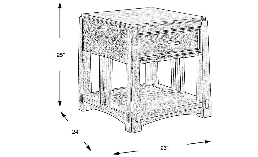 Keaton Natural End Table