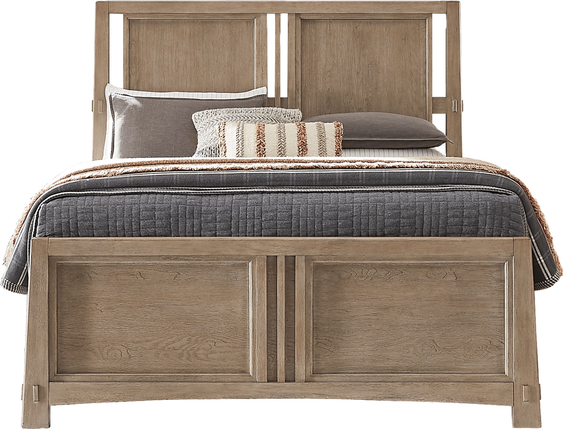 Keaton Taupe 5 Pc King Panel Bedroom - Image 2