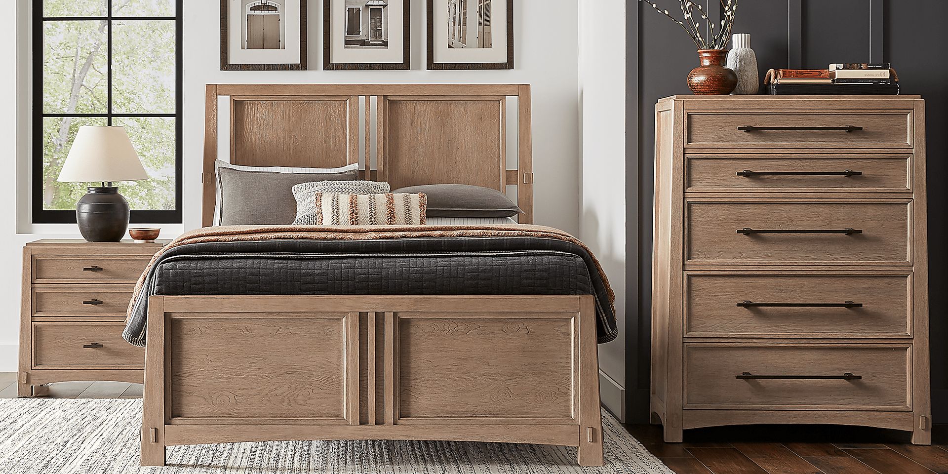 Keaton Taupe Nightstand - Image 2