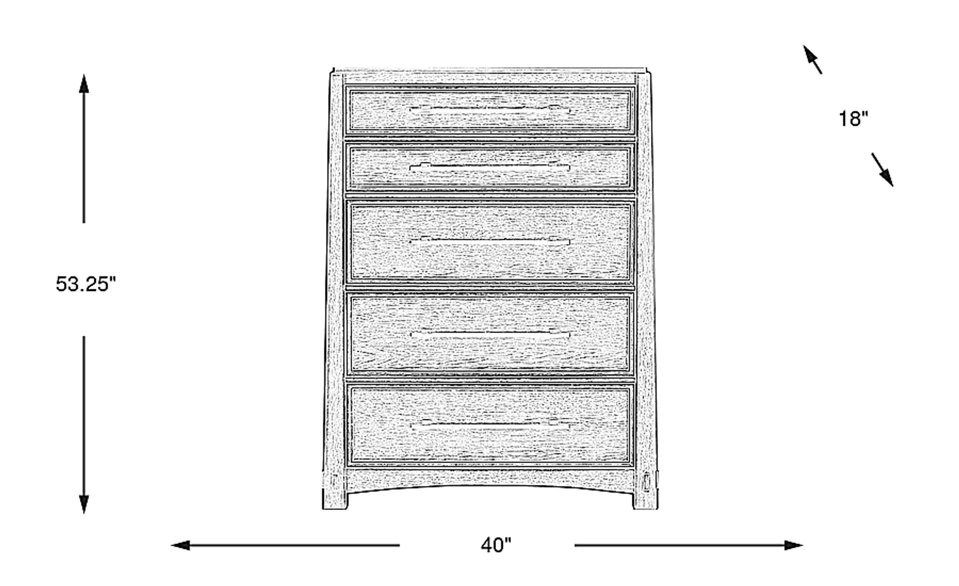Dimension Image. Please refer to the Dimension Tab on this page for dimension details.