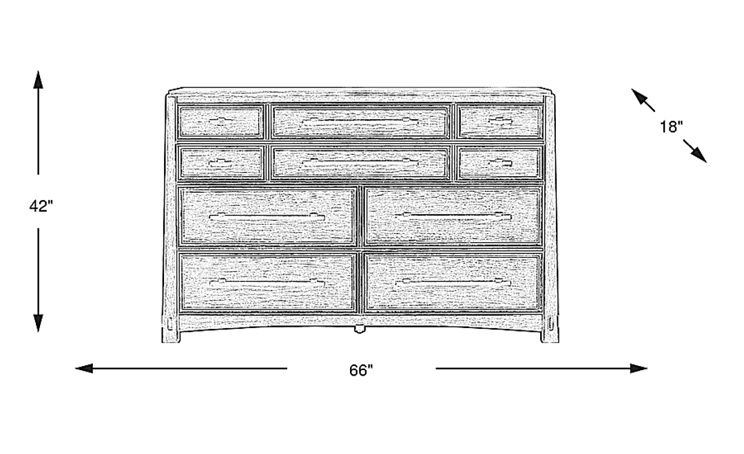 Keaton Taupe Dresser