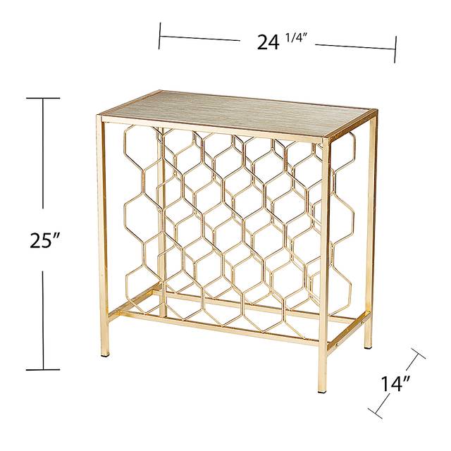 Kedbale Gold Wine Rack - Thumbnail - Image 4