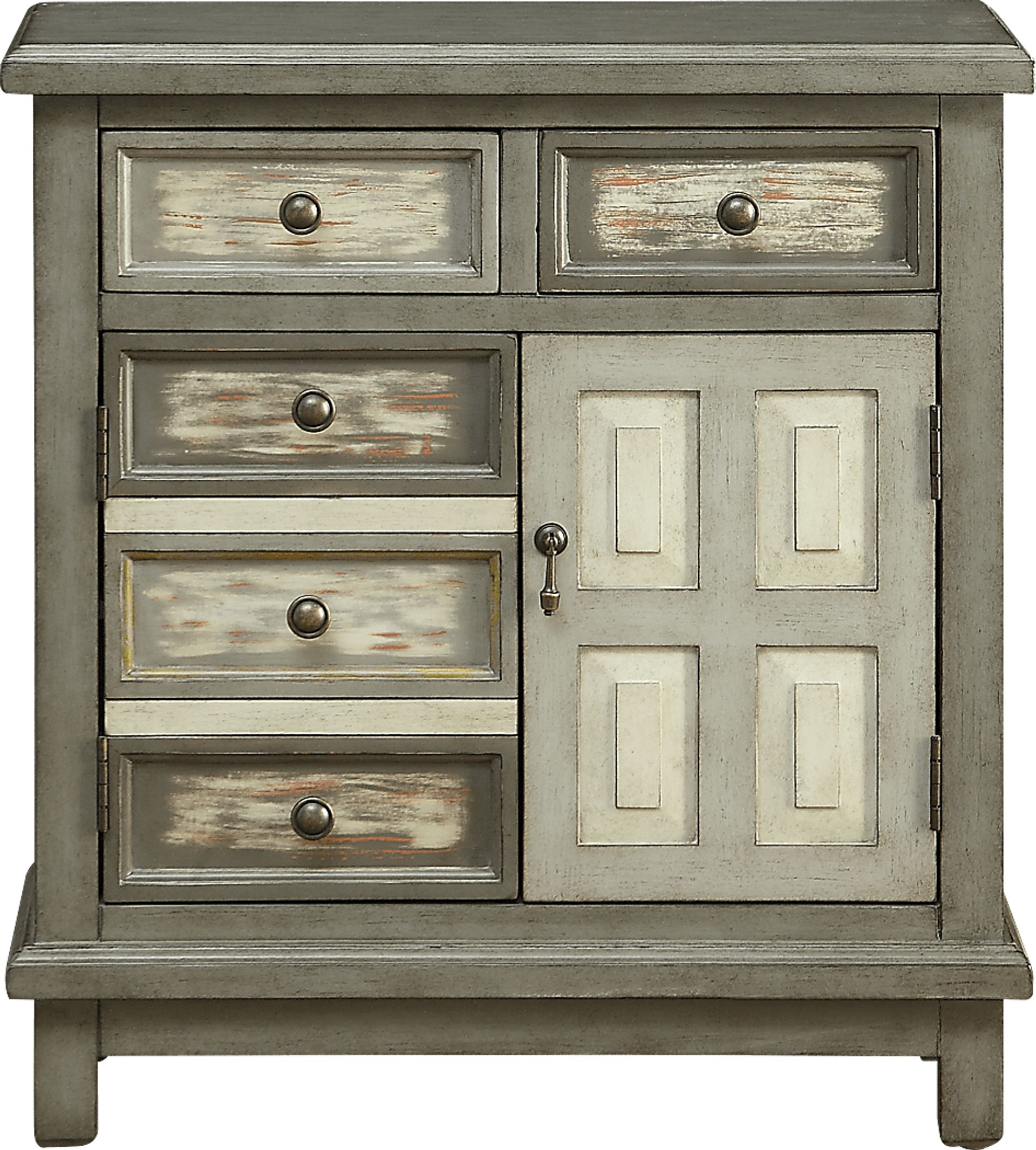 Keeley Gray Drawer Accent Cabinet - Image 1