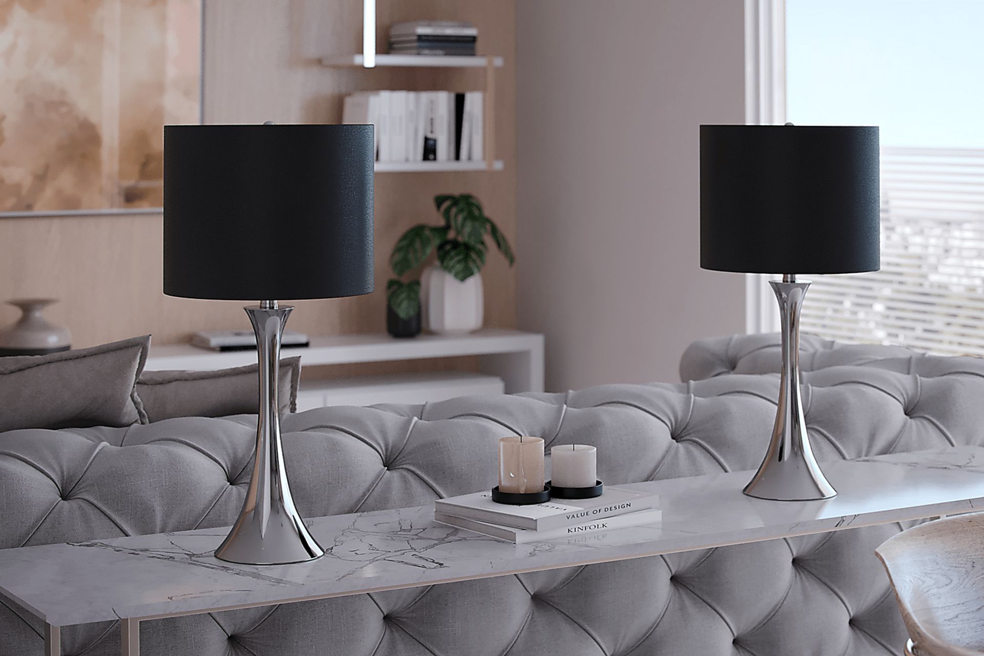 Keely Alley Black Table Lamps, Set of 2 - Image 2