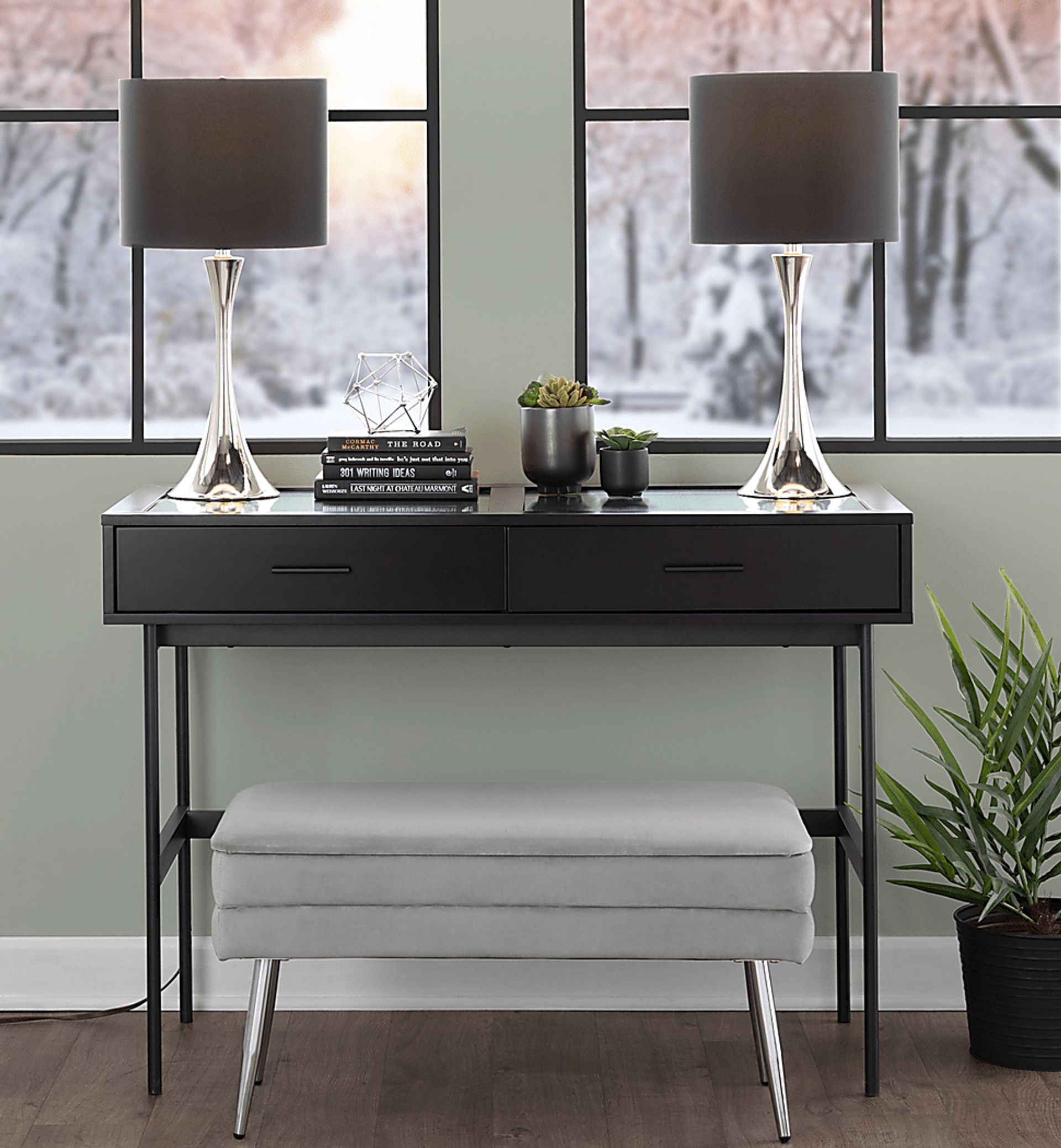 Keely Alley Black Table Lamps, Set of 2 - Image 3