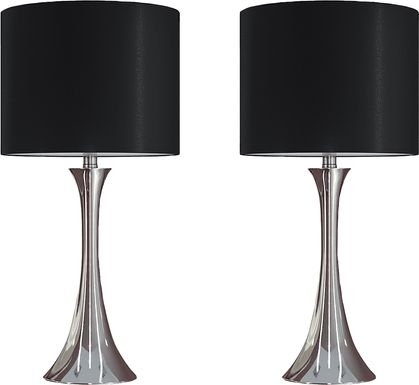 Keely Alley Black Table Lamps, Set of 2