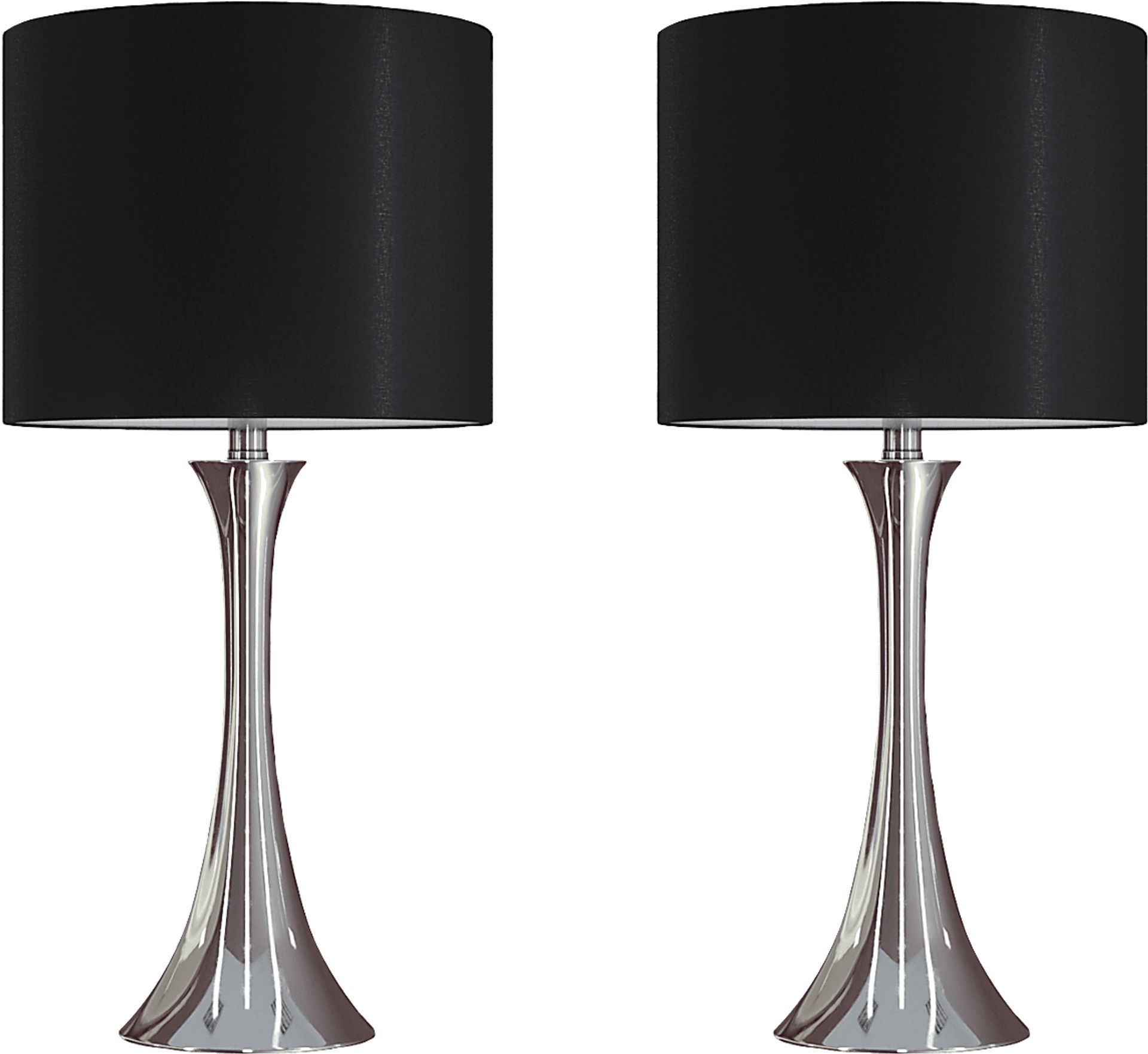 Keely Alley Black Table Lamps, Set of 2 - Image 1