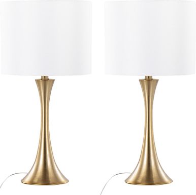 Keely Alley Brass Lamp, Set of 2