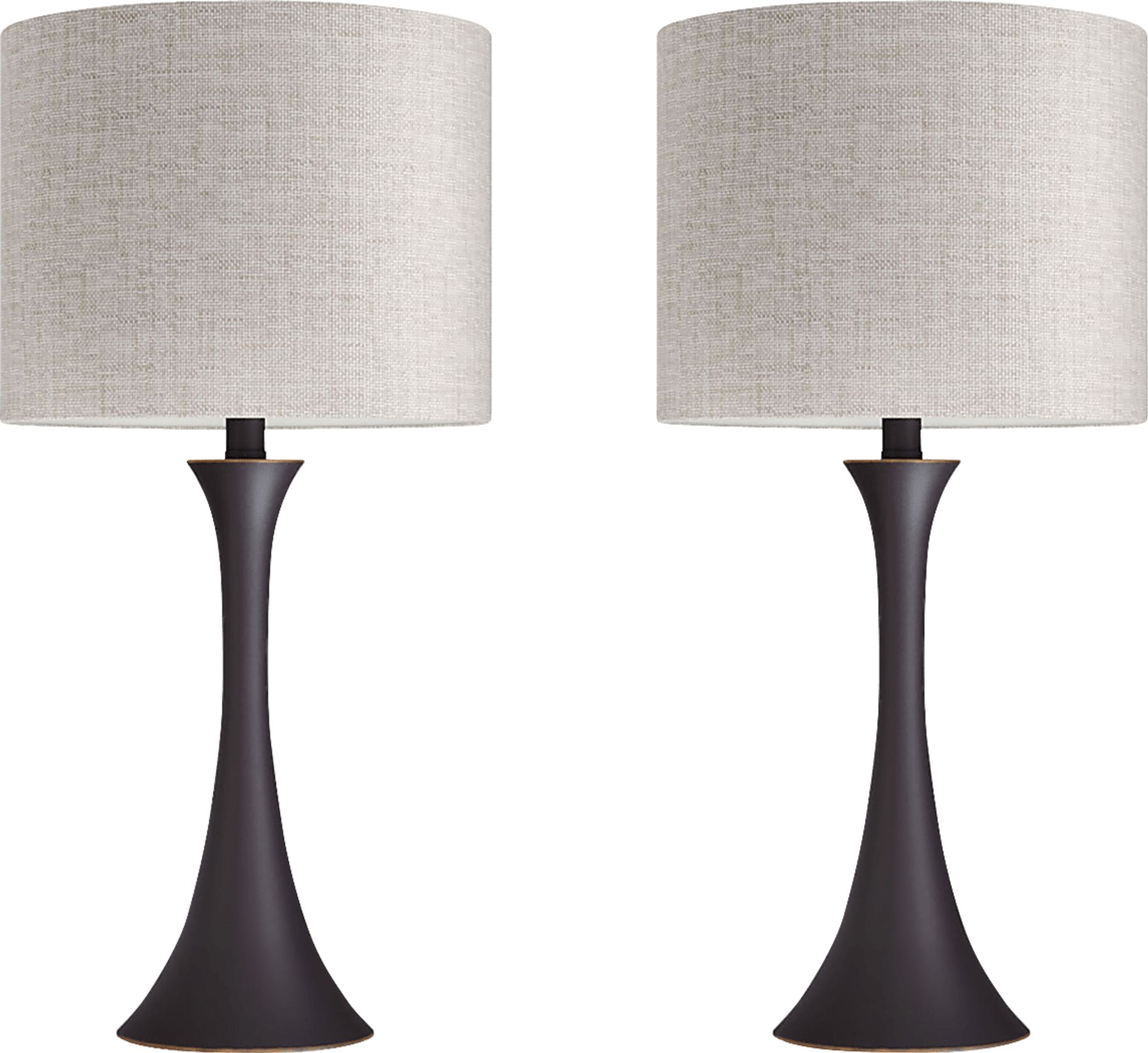 Keely Alley Bronze Table Lamps, Set of 2 - Image 1