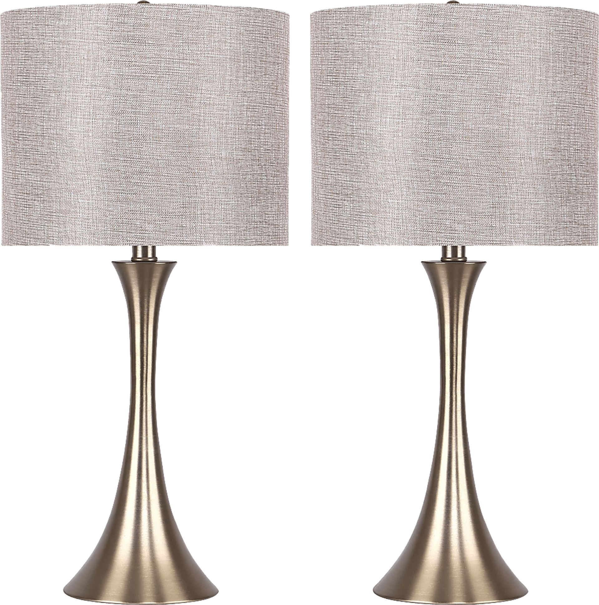 Keely Alley Gold Table Lamps, Set of 2 - Image 1