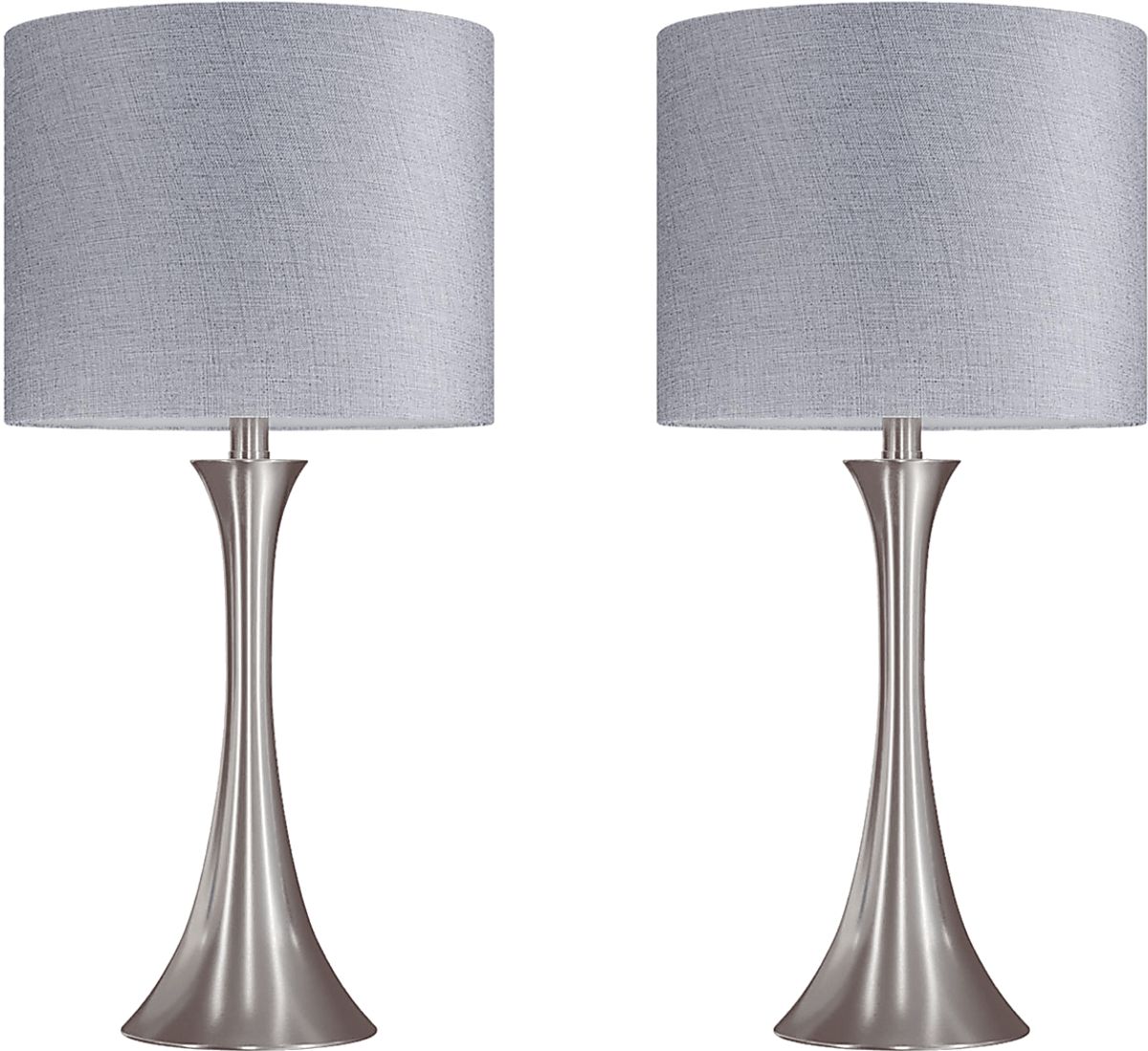 Keely Alley Nickel Gray Table Lamp | Rooms to Go