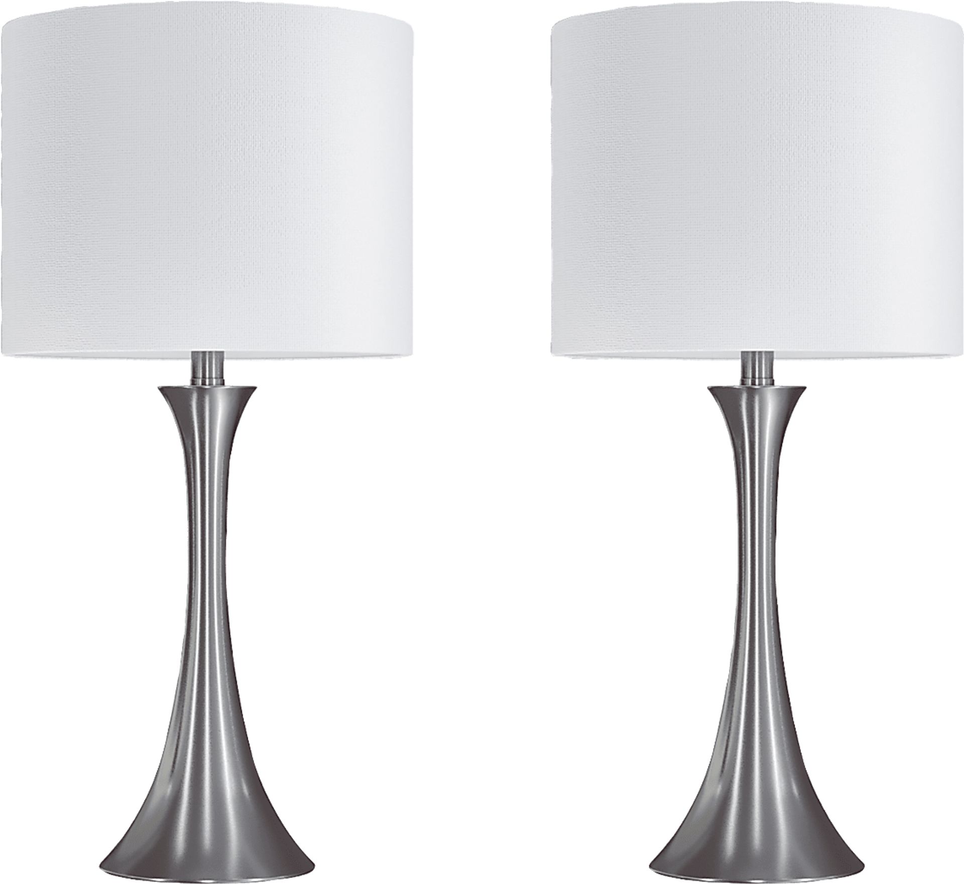 Keely Alley Platinum Table Lamps, Set of 2 - Image 1