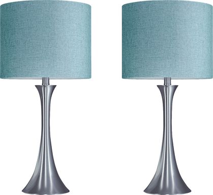 Keely Alley Turquoise Lamp, Set of 2